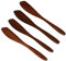 TOPBATHY 8 Stk Phoebe Marmeladenmesser Geleestreuer aus Holz Mini-Spachtel Brotmesser Sieb Koreanisches Butterstreuer aus Holz Sahnemesser bilden Nachtisch