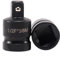 Juttzzei Impact Socket Adapter, 1/2 Inch Drive (F) x 3/8 Inch (M) Socket Adapter, Premium Black Chrome Vanadium Steel 1/2 x 3/8 Impact Socket Reducer for Use with Air Impact Wrenches, Breaker Bars