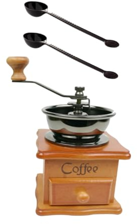 Garneck 1 Set Manual Coffee Machine Hand Grinder Grain Mill Hand Crank Coffee Grinder Coffee Bean Grinder Vintage Grinder