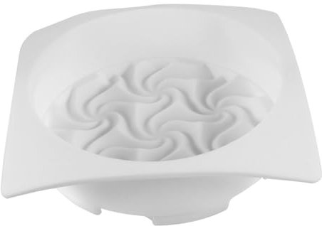 PHENOFICE Moule Pâtisserie Antiadhésif Forme Fleur Spirale Moule Gâteau Silicone Ondulé Créatif