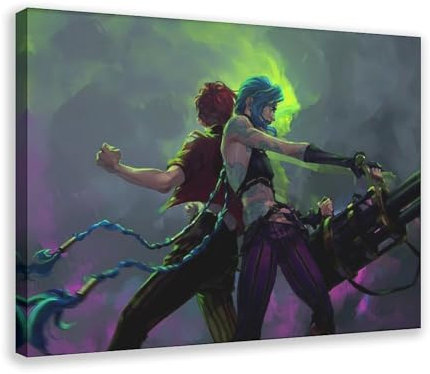 efhavce Poster der Arcane TV-Serie – Jinx (2) Leinwand-Poster, Wandkunst, Dekor, Bild, Gemälde für Wohnzimmer, Schlafzimmer, Dekoration, 60 x 90 cm
