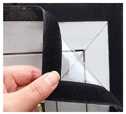 MNIHSFRTY Isolierfolie für Fenster, waschbare, transparente Isolierfolie für Fenster, Winddichte Glasfolie für den Winter für Küche und Büro (Farbe: klar, Größe: 1,8 x 2,4 m)