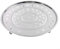 Griglia per cottura a vapore in acciaio inox con piedini staccabili, colore argento, diametro da 18 cm a 30 cm, altezza 5 cm, per cucina e casa (20 cm)