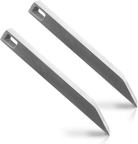 2Pcs Pry Bar,Heavy Duty Portable EDC Tool,Stainless Steel Keychain Prybar,Multifunctional Repair EDC Pry Bar for Every Day Use,Easy Carry Mighty Bar Keychain