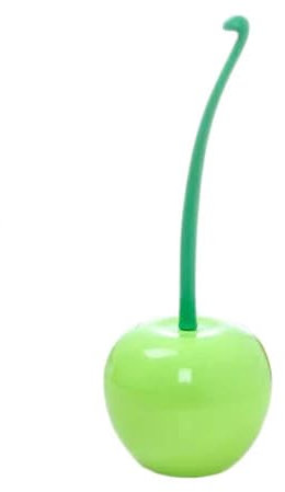 GTFYUDGH 38x13x11cm Scopino Per WC A Di Ciliegia, Spazzola Per La Pulizia Del W-C, Set Di Spazzolone E Portascopino Da Bagno A Ciliegia, Scopino Per Creativo Con Supporto E Manico Lungo