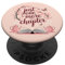 Just One More Chapter Book Lover Bookish Reading Light Pink PopSockets Klebender PopGrip