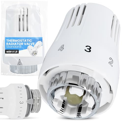 Thermostatkopf Heizkörper Regler Thermostat Kopf Heizkörperthermostat Heizung Ventil Heizungsventil Heizungsthermostat Büro Zuhause Badezimmer Weiß