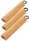 Alipis 3 Accessori con Manico in Legno Manico Manico per Wok in Legno Manici per Stufa A Legna Manici di Ricambio per Padelle Manici Corti per Pentole Manici