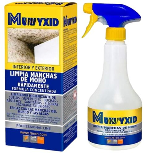 MUFFYXID Professional Fast Mould Cleaner 500ml Powerful Mould & Mildew Remover Spray for Bathroom, Tiles, Walls, Grout, Sealant Instant Deep Cleaning & Stain Removal