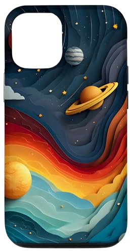 Galaktische Planeten Sterne Universum Hülle für iPhone 12/12 Pro