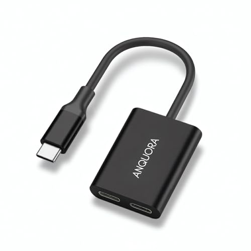ANQUORA AR Glasses Adapter, USB C to AR Glasses 4K@60Hz and Charging Up to 100W PD, Plug and Play, Compatible with Switch 1,Steam Deck, ROG Ally and More, Supports Rokid/XREAL/Viture AR Glasses