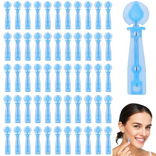 150 Stück Einweg Mitesser Makel Entferner, Mitesser Makel Entferner Whitehead Set, Pickel Ausdrücken Werkzeug, für Schönheitssalon und Zuhause, Einweg Akne Pickel Nadeln Blaues
