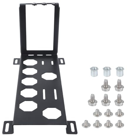 Vertikale GPU-Halterung aus Metall für Chassis-Lüfterhalterung verbessert die Luftzirkulation des PC-Gehäuses mit hoher Belüftung, Metall-GPU-Halterung