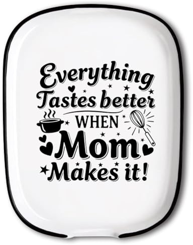 ANATTASOUL Pot and Egg Beater Ceramic Coffee Spoon Rest Kitchen for Cooking | 4.52x5.9,TeaSpoon Holder,Heat Resistant,Porcelain,Kitchen Utensils,Decorative,for Stove Top,Counter,Cooking Lover Gifts