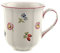 Villeroy & Boch - Petit Fleur Kaffeebecher, Kaffeetasse aus Premium Porzellan mit filigranen Reliefs und blumig-fruchtigen Motiven, 300 ml
