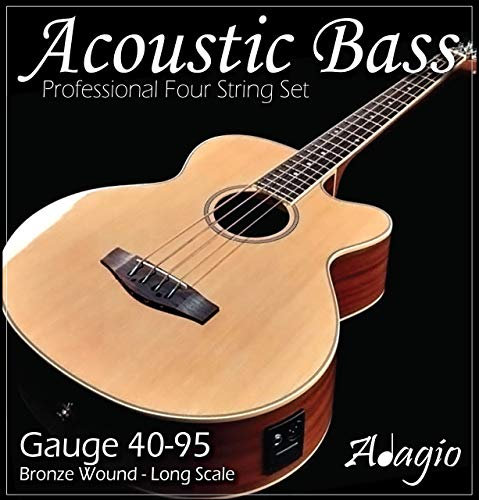 Adagio Jeu de cordes professionnelles pour guitare acoustique basse 40-95 Light