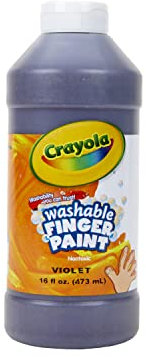 Washable Fingerpaint, Violet, 16 oz