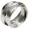 SILBERMOOS Ring Damenring Dreierring einfach gewickelt glänzend gehämmert Struktur Sterling Silber 925, Größe:60