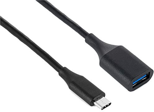 POPPSTAR Adaptador de Cable USB 3.1 Gen 1 con Enchufe Tipo C Macho a un Dispositivo USB 3.0 Tipo A Enchufe Hembra, hasta 5Gbit/s, Longitud del Cable 20 cm