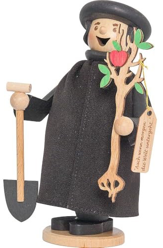 Räuchermännchen Max Luther mit Apfelbaum