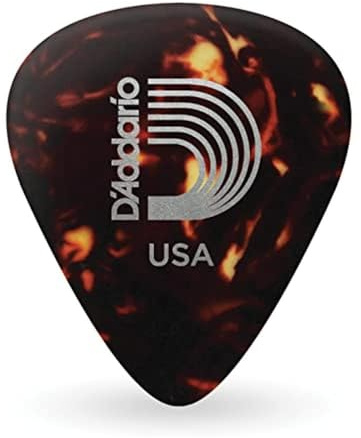 D'Addario Celluloid Plektren Shell-Farbe Heavy, 10er-Pack | D’Addario Celluloid-Plektren bieten klassischen Klang, geschmeidiges Spielgefühl, präzisen Anschlag und sichere Kontrolle.