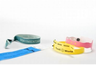 PARTY DISCOUNT ® Eintrittskontrollband Tystar, 100er Pack, neongrün