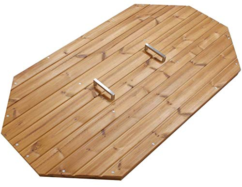 bambus-discount.com Abdeckung für Badewanne aus Holz für Relax - für Badefässer Badefass