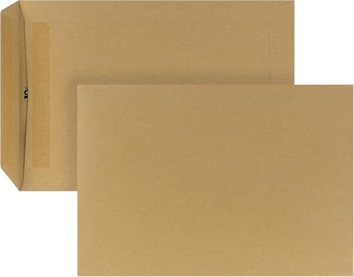 POSTHORN Versandtasche C5 (500 Stück) - Geschäftspost und Co. - 75g/m² | selbstklebende Versandtaschen ohne Fenster - braune Umschläge für die tägliche Korrespondenz - 229 x 162 x1mm