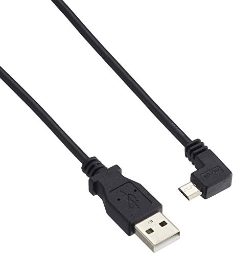 StarTech.com Câble USB vers Micro USB coudé à angle droit de 50 cm - 0,25 mm² - M/M - Noir (USBAUB50CMRA)