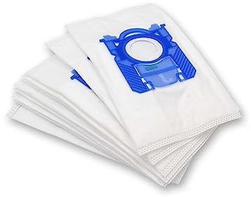 vhbw 10x sacchetto compatibile con AEG/Electrolux AC 1131 Falco, ACV 1131 Parketto aspirapolvere - in microfibra, 28,5cm x 16.5cm, bianco