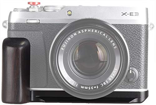 WEPOTO XE3-B Hand Grip Quick Release Plate L Bracket QR Plate Compatible with Fujifilm X-E3 Camera -Aluminium Ebony