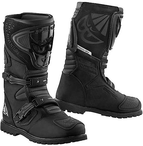 Berik All Terrain Adventure Stivali da moto impermeabili, nero, 44