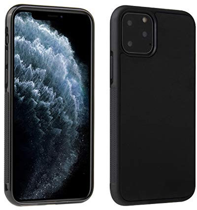 Lobwerk Anti Gravity Handyhülle für Apple iPhone 11 6.1 Zoll Case selbsthaftende Hülle zum Kleben an Oberflächen Schwarz