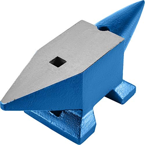 Happybuy Yunque de Metal 20 KG, Yunque de Acero 44,1 lbs Yunque de Herrero Ideal para Metalúrgicos y Herreros para Remachar, Aplanar, Forjar y Formar Metal