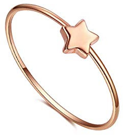 Beydodo Rosegold Ring 750 Stern Verlobung Ringe Rosegold Große 47 (15.0)