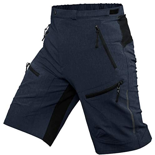 Ally MTB Hose Herren Radhose, Mountainbike Hose Fahrradhose Herren Kurz, Outdoor Sport Herren Radlerhose MTB Bike Shorts (Navyblau, XXL)