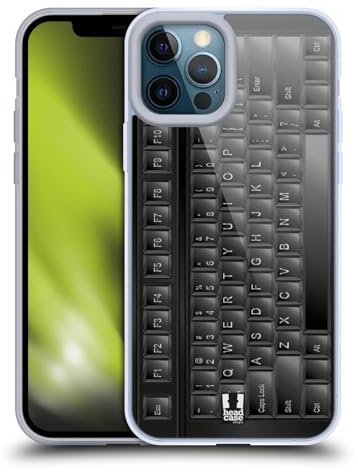 Head Case Designs Pc Keyboard Keys Gel Case [Military Grade Protection] Compatible with Apple iPhone 12 Pro Max and Compatible with MagSafe