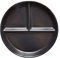 Porcelain Divided Plate, Elegant Round Portion Control Plates for Adults, Diet Dinner Plate with Compartments for Dessert Salad Steak Sushi Spaghetti(8 Inch)