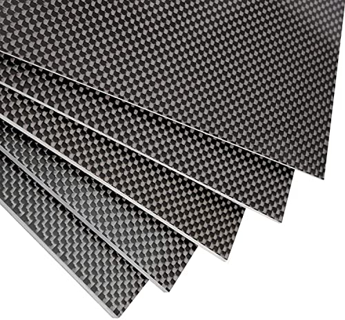 FANCYWING 200X300X3.0MM 100% 3K Fibra de Carbono Laminado Placa de Tejido de Sarga Hoja de Panel 3.0MM Espesor (Acabado Mate)