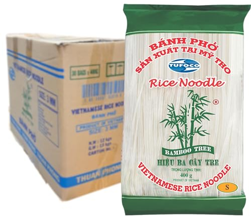 BAMBOO TREE Tagliatelle di riso 1Mm, Multipack, 30 X 400 GR