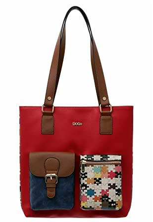 DOGO Vegane Damen Umhängetaschen -Handgefertigt Schultertaschen und Handtasche Multi Pocket Bag