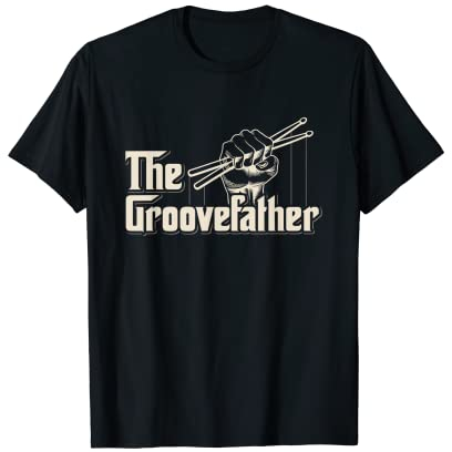 The Groovefather Schlagzeug im Vintage-Stil Schlagzeug - Bandschlagzeuger T-Shirt