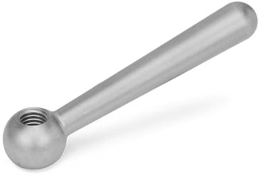 Ganter Normelemente | Kegelgriffe Edelstahl - DIN 99-80-M10-N-NI | Grifflänge: 80mm | Gewinde M10