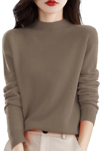 Today's Deals Oversized Women's Long Sleeve Ribbed Polo Neck Jumpers, Hoodie Sweatshirts with Woolen Tops & Batwing Sleeves - Warehouse Deals