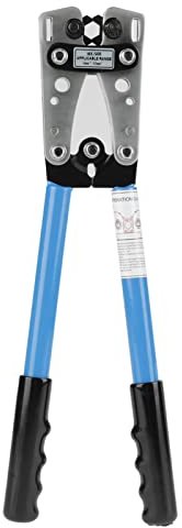 HX-50B Terminal Crimpzange, Multifunktionale Kabelschuh-Sechskant-Crimpzange, 180 Grad Drehbarer Crimpkopf