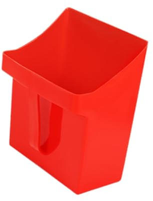 Folpus Dustpan, Garden Scoop, Handheld Garbage Scoop Heavy Duty Cleaning Dustpan for Kitchen Pet, Red