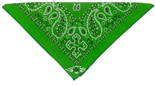 fashionchimp Bandana aus 100% Baumwolle, Premium-Qualität, Nicki-Halstuch für Damen und Herren, 50x50cm (Apfelgrün) BAN029