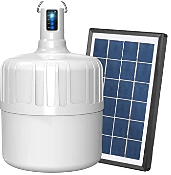 Linterna de camping Linterna de camping LED solar recargable, luz colgante for tienda de campaña con gancho, bombilla impermeable for acampar al aire libre de emergencia, 3600 mAh, gran luz for campin