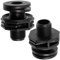 AERZETIX - C74996 - Juego de 2 Racores Conectores de Tanque de Agua - 1/2'' Rosca Exterior - con Junta en Caucho - depósito Barril de Lluvia irrigación riego - en Polipropileno