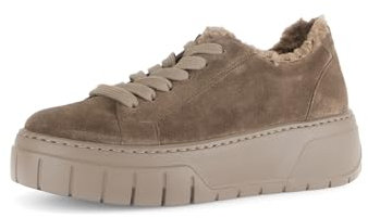 Gabor Damen Low-Top Sneaker, Frauen Halbschuhe,Best Fitting,Turnschuhe,Laufschuhe,schnürschuhe,schnürer,Plateausohle,Farro,42 EU / 8 UK